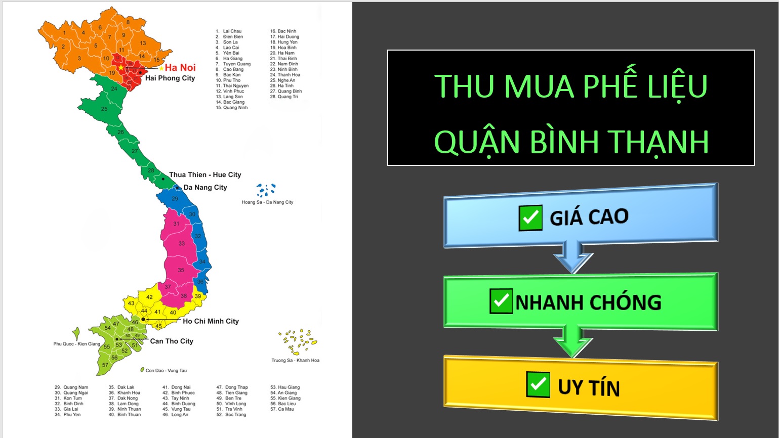 Thu mua phế liệu Quận Bình Thạnh